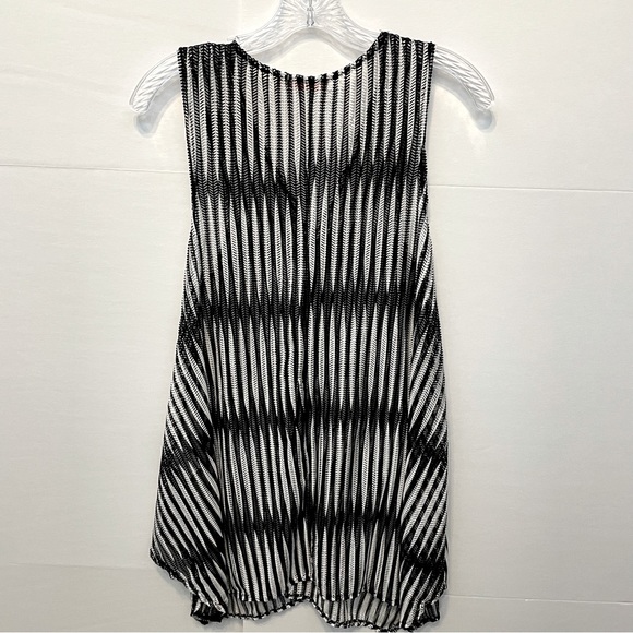 NWT Paradise USA Black & White Swimsuit Cover Up Sz M/L - Picture 6 of 7